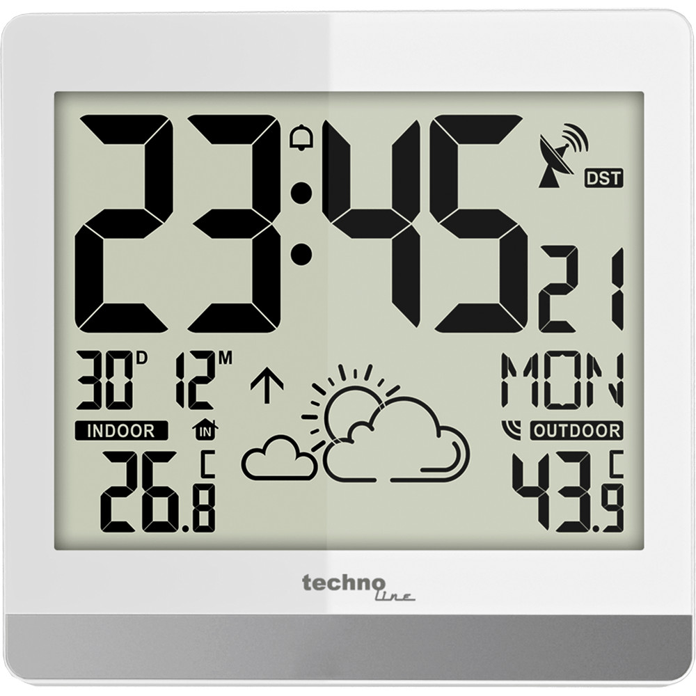 technoline WS 8119 Funkwanduhr (инкл. Außensender TX205, вайсс) #38877255