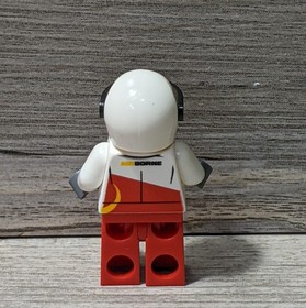 LEGO MINIFIGURE CTY 60113 CITY RALLY RACE CAR DRIVER AIRBORNE LOGO