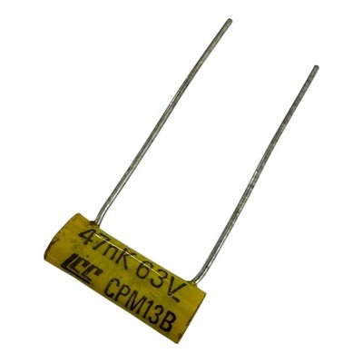 CPM13B Thomson Kondensator Radial Film 0,047uF 47nF 63V 10% 13x5mm