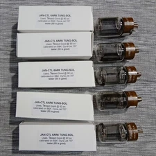 SET OF FIVE (5ea) CLOSELY MATCHED TUNG-SOL JAN-CTL-6AR6 tubes _USA _Test Stong