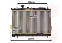 VAN Wezel WasserküHler MotorküHler Mechanisch GefüGt FüR Hyundai Matrix FC 1.6
