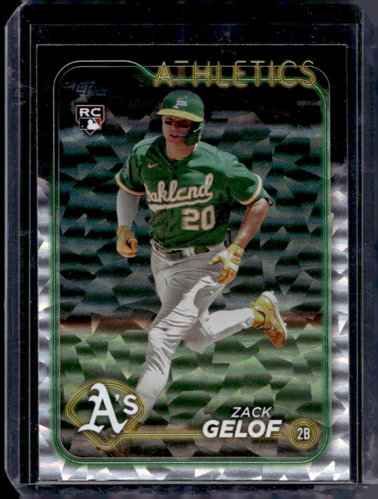 2024 Topps Zack Gelof RC Silver Crackle Foil Rookie #166 Athletics