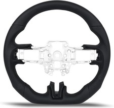 Full Black Leather Steering Wheel D-shape For 2018-2023 Ford Mustang Gt Shelby Full Black Leather Steering Wheel D-shape For 2018-2023 Ford Mustang Gt Shelby