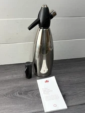 iSi Stainless Steel Soda Siphon 1 Liter Classic Sparkling Water