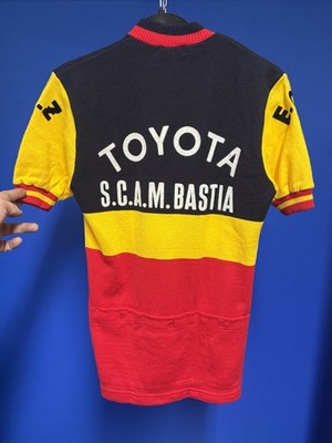 Toyota  s.c.a.m. bastia trikot jersey blau stoff eroica léroica size 4 Belgium
