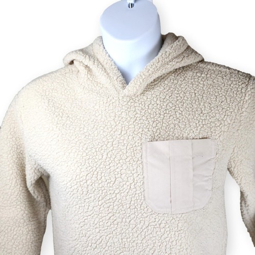 Old Navy Boys Cream Fleece Sherpa Hoodie XL - Picture 2 of 9