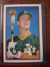 1989 Bowman - Mark McGwire #197 ERROR CARD PINK SPOTS NEAR BAT!