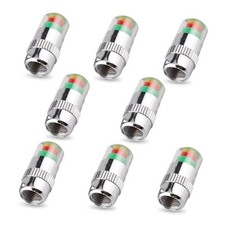 8 PCS Car Tire Pressure Monitor Valve Stem Caps, 2.4Bar 36PSI Tire Valve 8PCS
