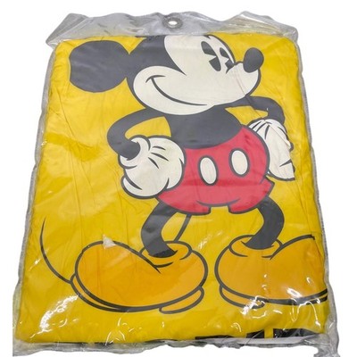 Disney Mickey Mouse Florida Adult Rain Poncho Yellow Waterproof