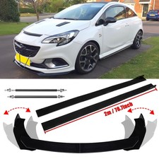 For Vauxhall Opel Astra H MK5 Front Bumper Lip Splitter Side Skirts + Rear Spats