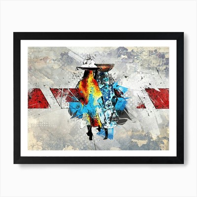 African Africa Art Painting Drawing Framed Wall Art Poster Canvas Print Picture
