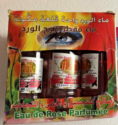 100% BIO Moroccan 6 x Rose water-100%organic Rose water -Eau de rose marocain