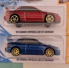 HOT WHEELS  ' 98 SUBARU IMPREZA 228 - STI VERSION SET OF TWO VARIATIONS