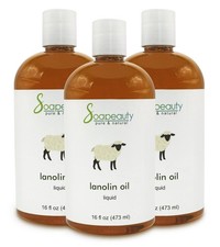 Lanolin Oil USP Grade Moisturizer Skin Hair 100 Pure 48 fl oz 3 x 16 fl oz