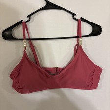 Shade and Shore Women's Bikini Top Pink Size Large 12-14 
