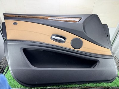 2008-2010 BMW E60 528 535 550 Front Left Driver Leather Door Panel Assembly OEM