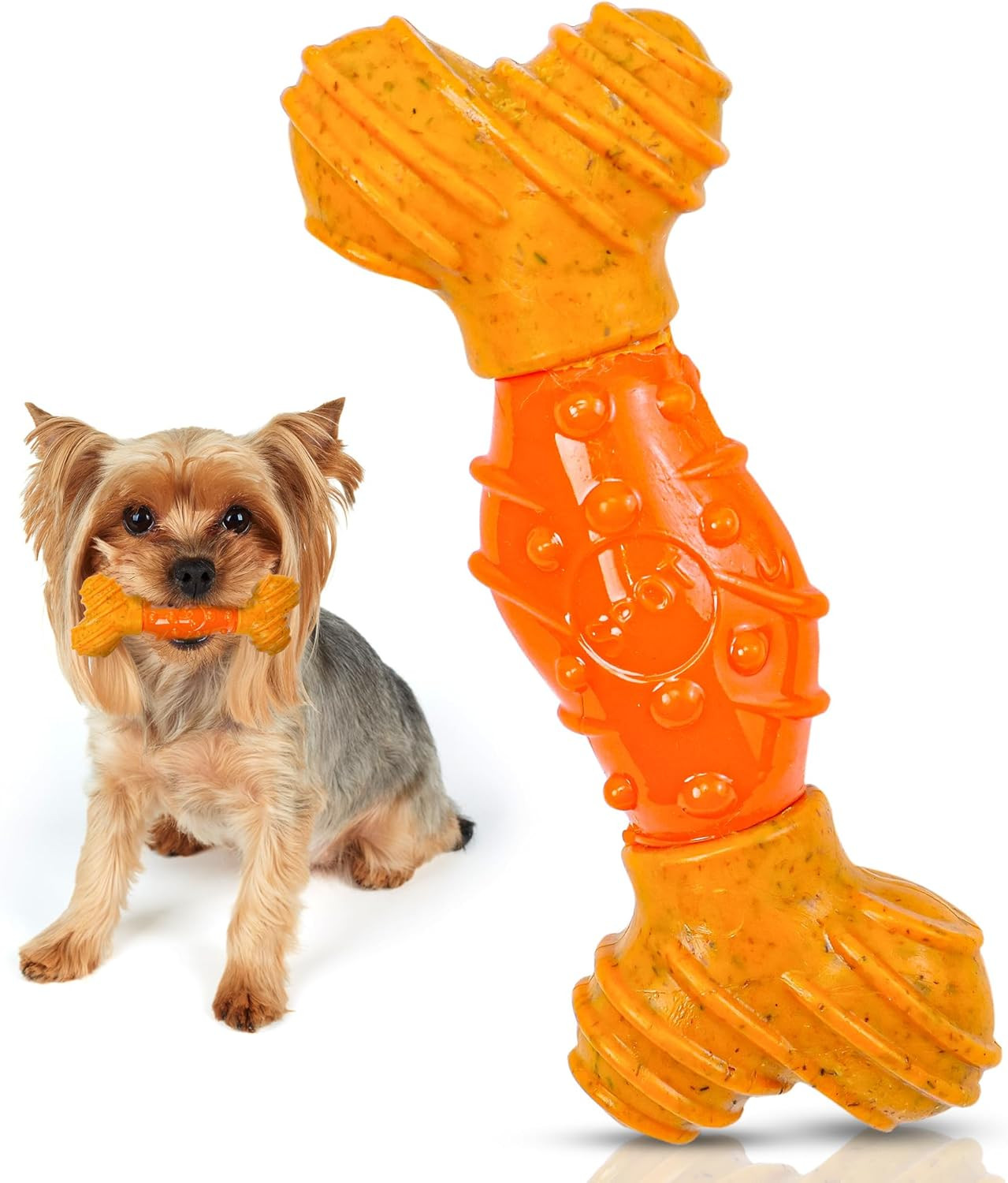 Bam-Bones Dental Bone - Made with Bamboo Fiber and a Massagi