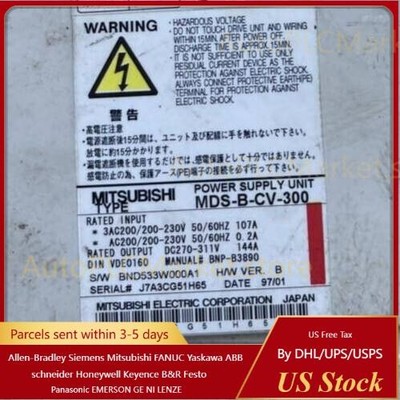 Mitsubishi MDS-B-CV-300 Power Supply Unit Removed From The Working Machine