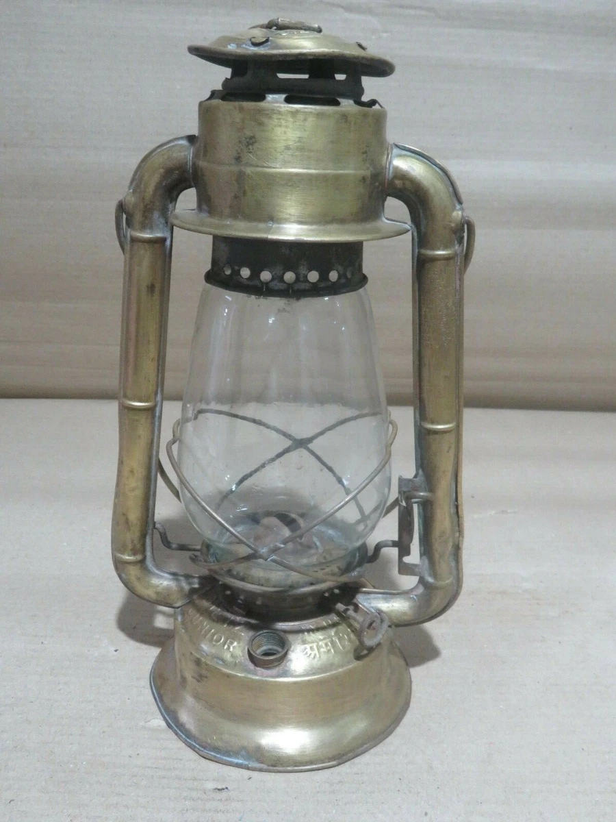 DIETZ JUNIOR NY USA kerosene Brass oil lamp lantern Patent mark