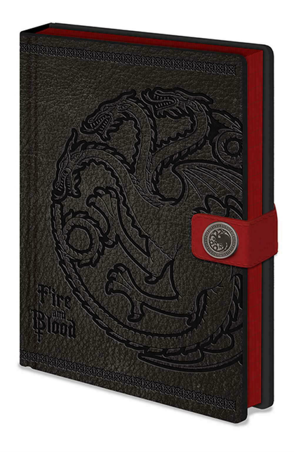 Game Of Thrones: Targaryen Premium A5 Notebook NUOVO SIGILLATO