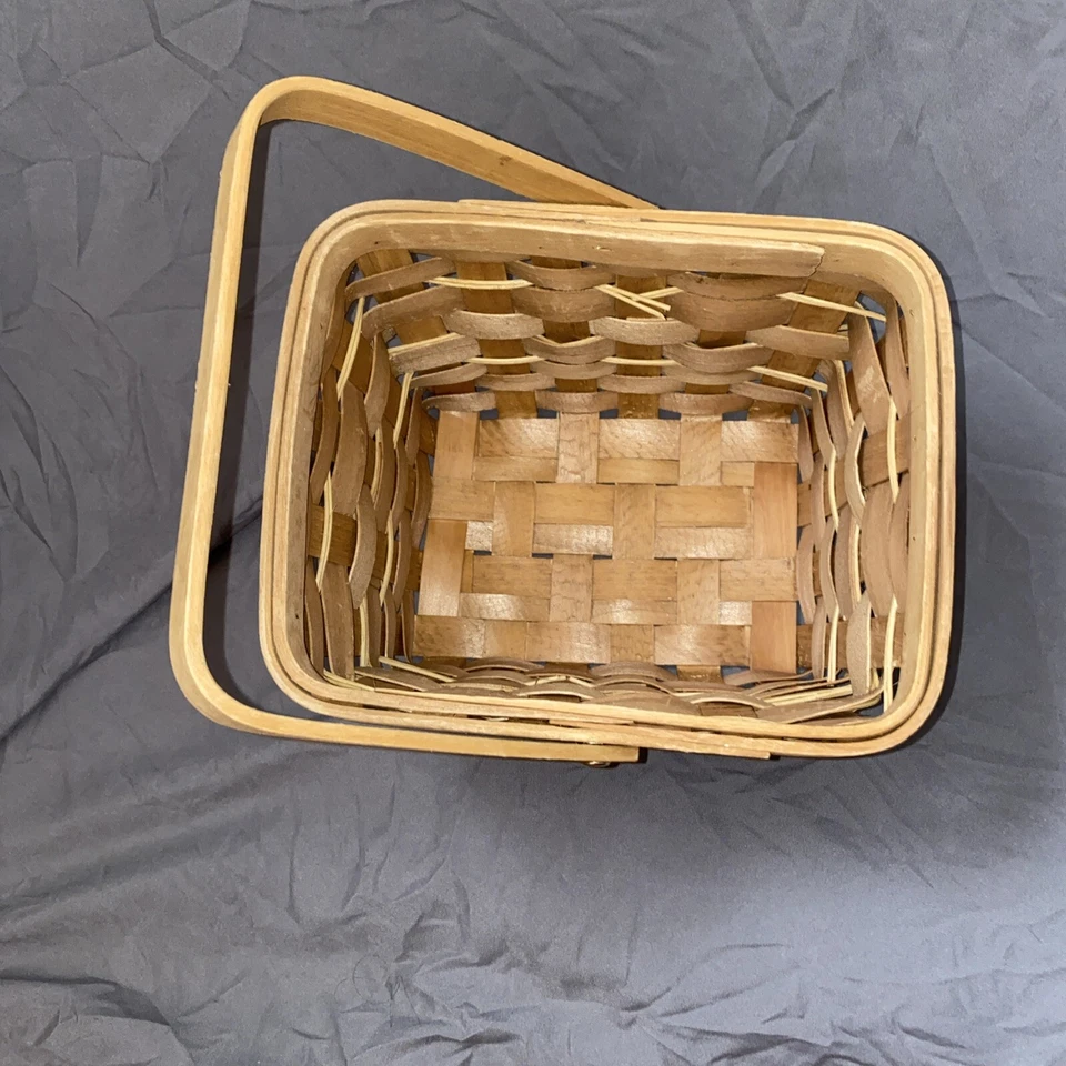 Wicker Basket With Handle - Image 2 of 4