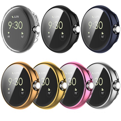 Cover For Google Pixel Watch 1 & 2 Clear Case Screen Protector Full Protective - Picture 4 of 34