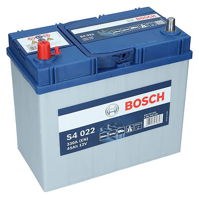 Bosch S4 022 12V 45Ah 330 A EN Autobatterie Starterbatterie ersetzt 50Ah 55Ah