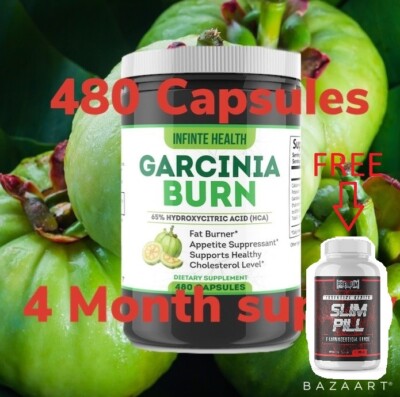 Garcinia Burn 480 ct 4 Month Supply Garcinia Cambogia 1500mg