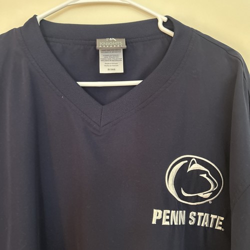 Vintage 90s Penn State University Nittany Lion Blue Large Windbreaker PSU State - Bild 2 von 4