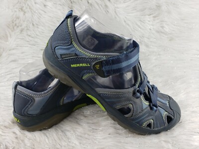 MERRELL Hydro Blue Leather Womens Casual Sandals Size 6 / 37