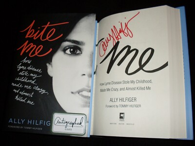 Ally Hilfiger signed Bite Me 1st printing hardcover book Tommy Hilfiger daughter