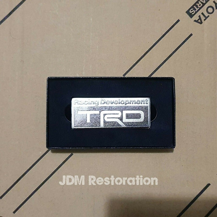 Trd Emblem B Silver Type Strut Bar Emblem to Suit Jza80 Supra