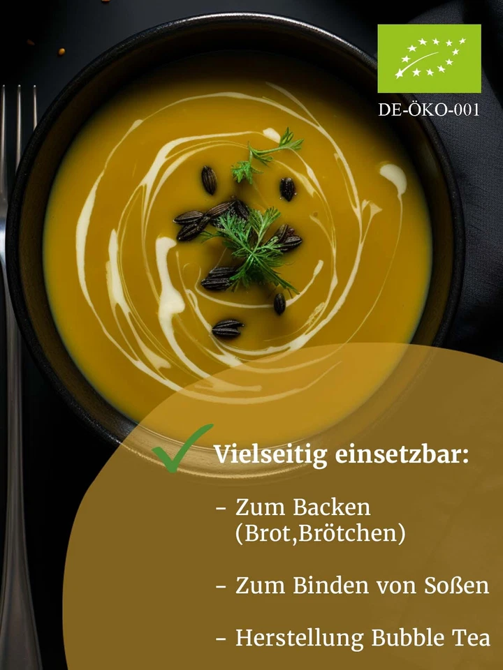 Bio Tapiokastärke Tapiokamehl 1 kg glutenfrei vegan laktosefrei - Bild 2 von 4