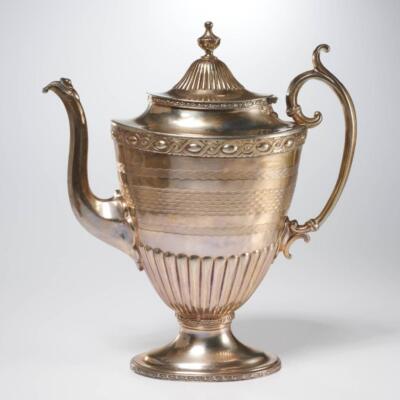 Reed & Barton 1799 Engine Turned Silverplate Coffee/Tea Pot Sugar