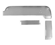 1967 Ford Mustang Deluxe Dash Trim Kit with Brushed Aluminum Inserts 3 Pc Set 