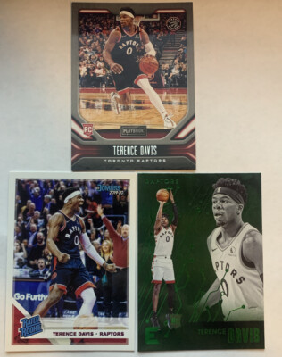 Terence Davis 2019-20 Chronicles Essentials Green Sp Parallel Rookie Raptors Lot