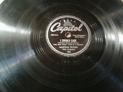 vintage 78 RPM shellac record Capitol 184 Martha Tilton Should