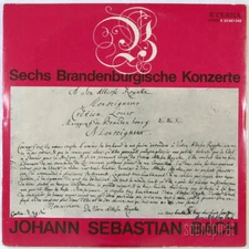 SUSKE BOSSE BACH COMPLETE BRANDENBURG CONCERTOS ETERNA STEREO 2 LP 825341-342 NM