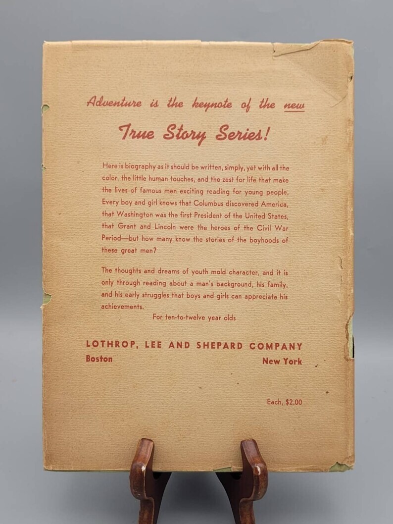 Eldridge S. Brooks, True Story of Ulysses Grant, Vintage 1st Edition