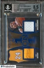 2020 ITGU Navy Blue Kobe Bryant HOF Giannis Antetokounmpo Dual Patch /35 BGS 8.5