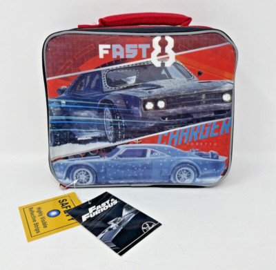 The Fast and Furious FAST 8 Lunch Bag /Tote with Reflective Strips NEW