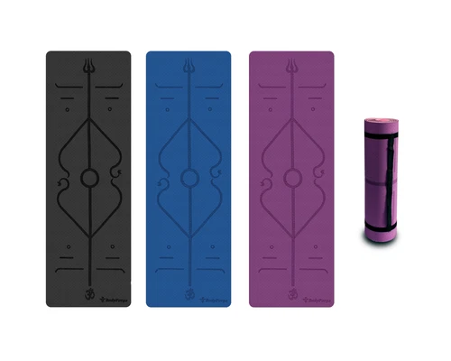 BodyForge Eco-Friendly Exercise Yoga Mats & Loop, Hip and Tube Bands Bundles