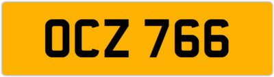 OCZ 766 O 3x3 DATELESS PRIVATE NUMBER PLATE OLLY OWEN OSCAR OLY OL OLIVIA ORLA
