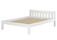 WeißEs Einzel-Doppelbett Kiefer Massiv 120X200 Lattenrollrost Jugendbett Holz