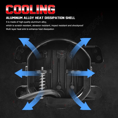 LED Bumper Driving Lamps For Jeep Wrangler Unlimited 4-Door (JK) 2007-2016 - Foto 14 di 15