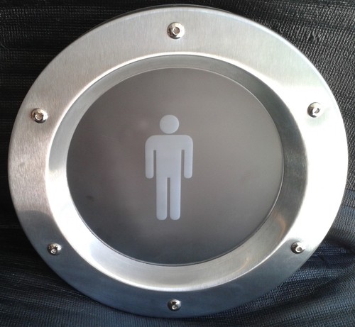 OJO DE BUEY VISIÓN PARA PUERTA INODORO MATE phi 350 mm - Imagen 2 de 16
