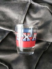 Vintage 70s USA "Don't Mess With Texas" TX Glass Shot Glass Brand New W/ Sticker
