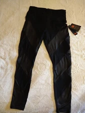 RBX activewear women full length legging NWT shear sections for style