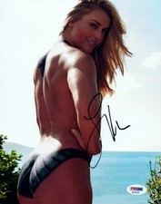 Lindsey Vonn Signed Autograph 8x10 Photo Olympic Skier Sexy Swimsuit PSA/DNA COA