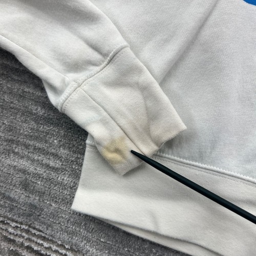 Nike Hoodie Size S Youth Crop Swoosh Logo Pullover Hooded Sweatshirt White Small - Picture 3 of 9